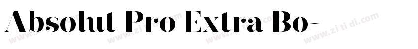 Absolut Pro Extra Bo字体转换 Absolut Pro Extra Bo字体转换